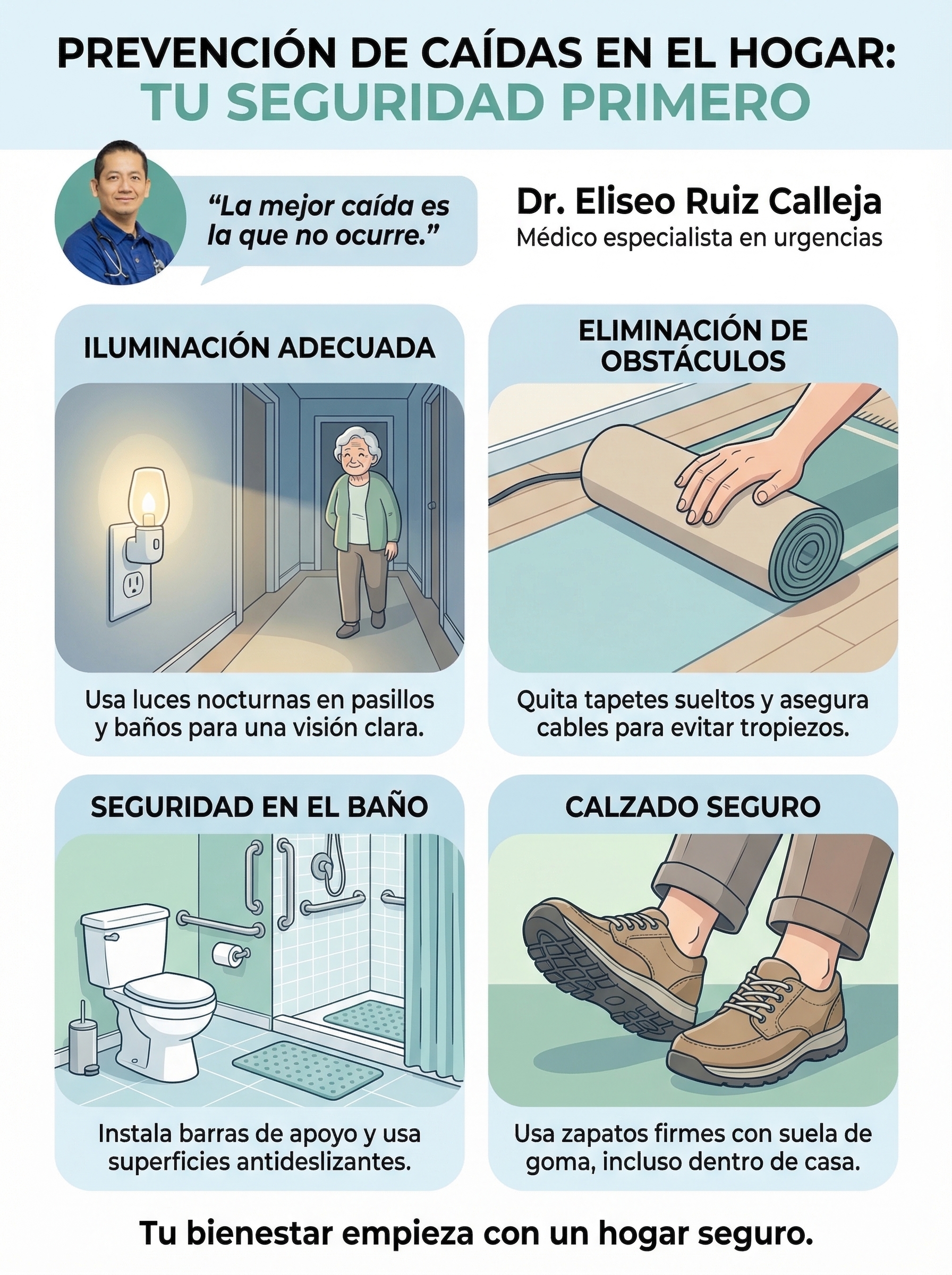 Guía Médica de Prevención de Caídas en el Adulto Mayor: Cómo Proteger a tu Familiar en Oaxaca