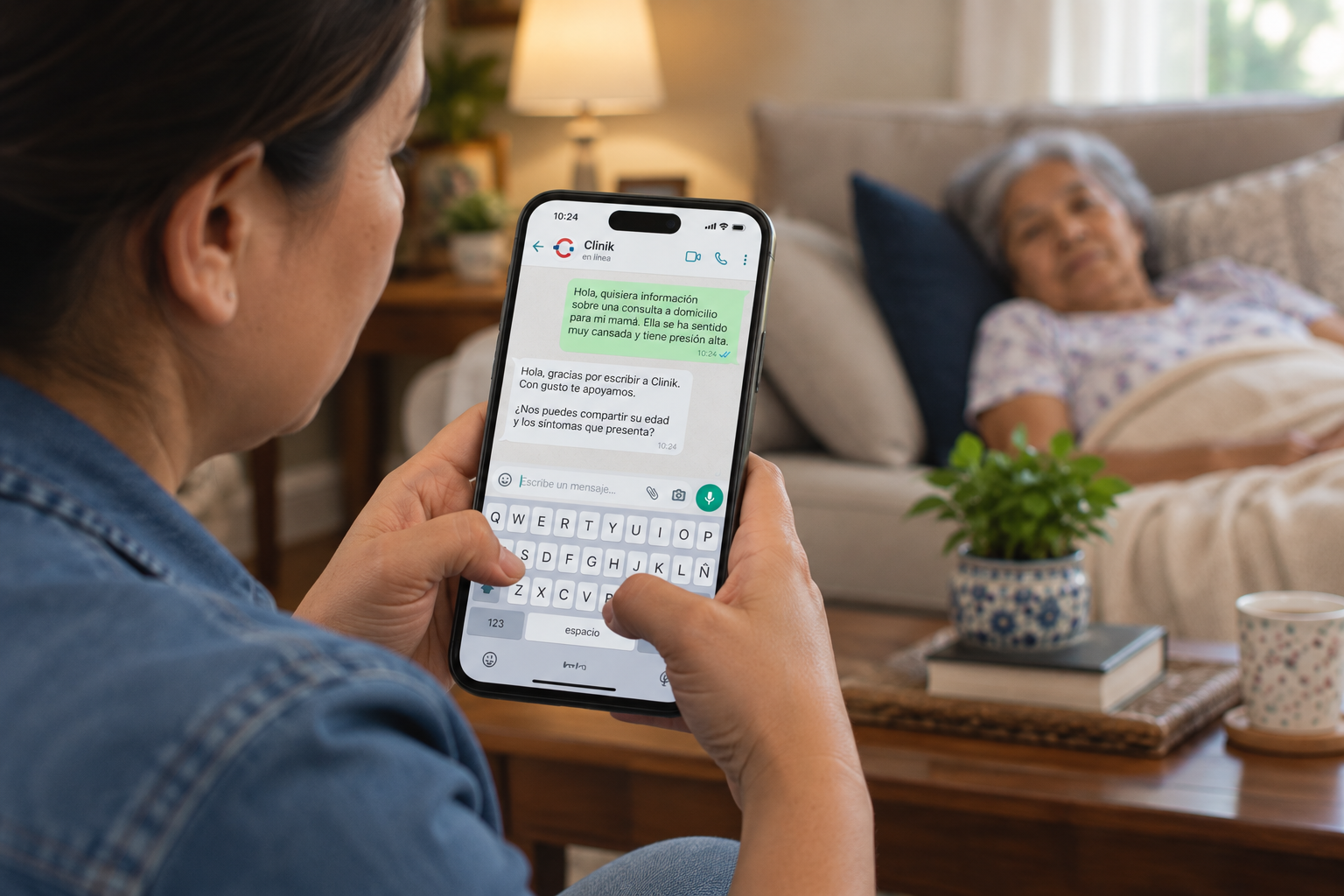 Solicita atención médica de Clinik por WhatsApp